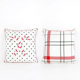 Adams & Co. - 70867 - 14x14 rvs pillow (CANDY CANE) Christmas Decor