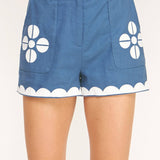 Strut & Bolt - Contrast Embroidery Shorts