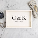 CUSTOM - Personalized Initials EST Serving Tray