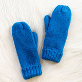 Panache Apparel Co. - Blue Cuffed Knit Mittens