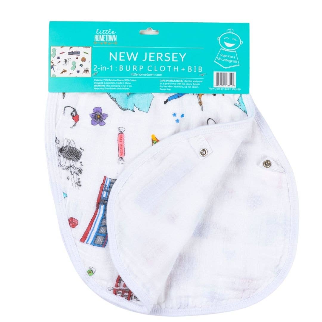 New Jersey Baby Burp and Bib (Unisex)