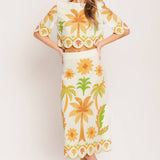 FLYING TOMATO - A printed woven crop top - IT14008B
