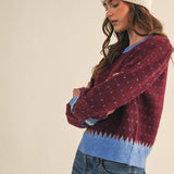 &MERCI - GEOMETRIC KNIT SWEATER MSW11118