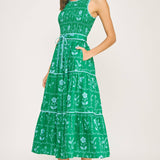 Strut & Bolt - Floral Print Smocked Midi Dress