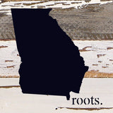 - STATE ROOTS SIGN / 6"x6" Reclaimed Wood Sign