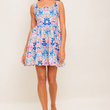 FLYING TOMATO - A printed woven mini dress - ID22345