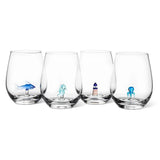 Abbott - Seahorse Icon Stemless Wine Glass-4.5"H(20oz)