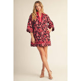 STYLE USA - NEW Floral Jacquard Dress