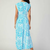 Current Air - Paisley Print Button Down MIdi Dress