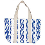 Anju Jewelry - Handcrafted Canvas Bag with Block-Printed Seaside Serenity