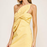 Strut & Bolt - Knotted Flower Bow Mini Dress