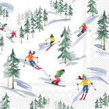 Boston International - Paper Cocktail Napkins 20 Ct Down The Slope Christmas