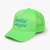 David And Young - WESTERN Coastal Cowgirl Embroidery Mesh Back Trucker