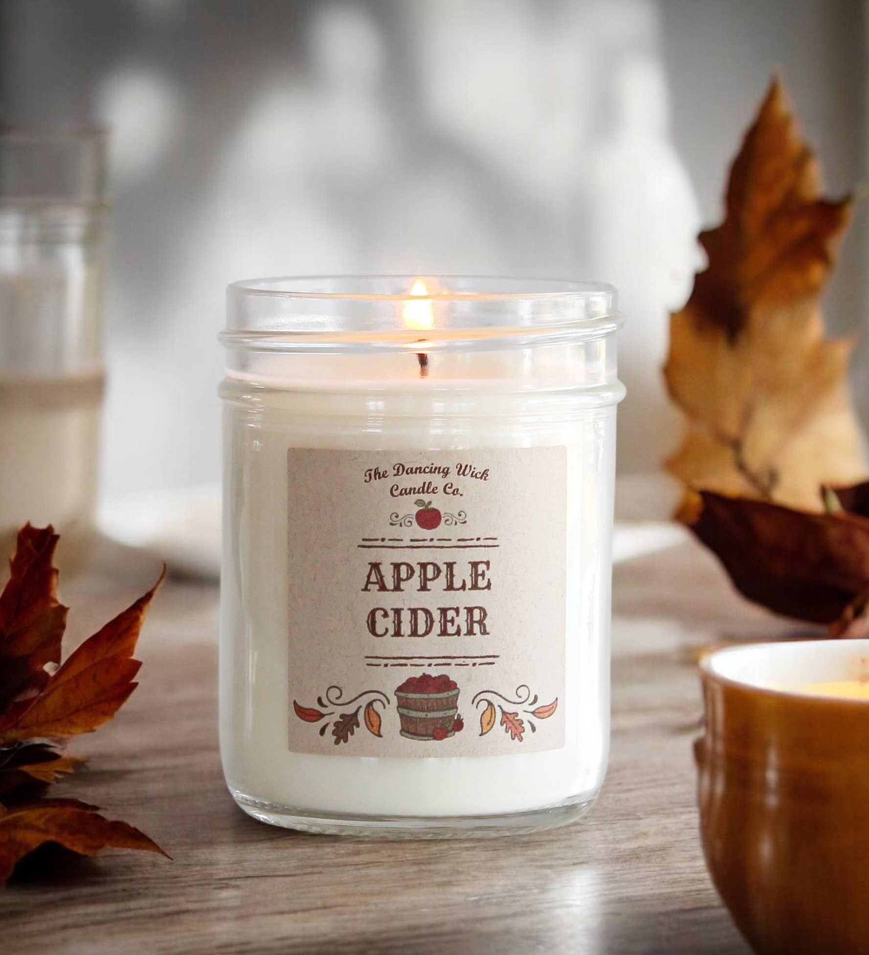 THE DANCING WICK CANDLES - Apple Cider - Fall Candle -