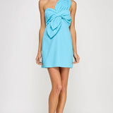Strut & Bolt - Knotted Flower Bow Mini Dress