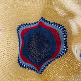 Anju Jewelry - Zhuri Bag - Large Raffia Tote - Blue Tones