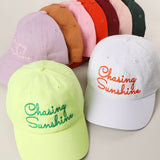 Fashion City - Chasing Sunshine Embroidered Baseball Cap