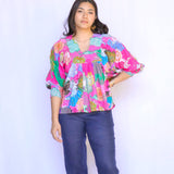 Dolma - Premium Cotton Anjou Top O/S - BubbleGum