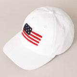 Fashion City - American Flag Chenille Patch Baseball Cap