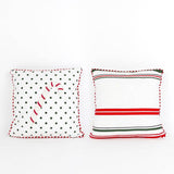 Adams & Co. - 70866 - 11.25x11.25 rvs pillow (CANDY CANE) Christmas Décor