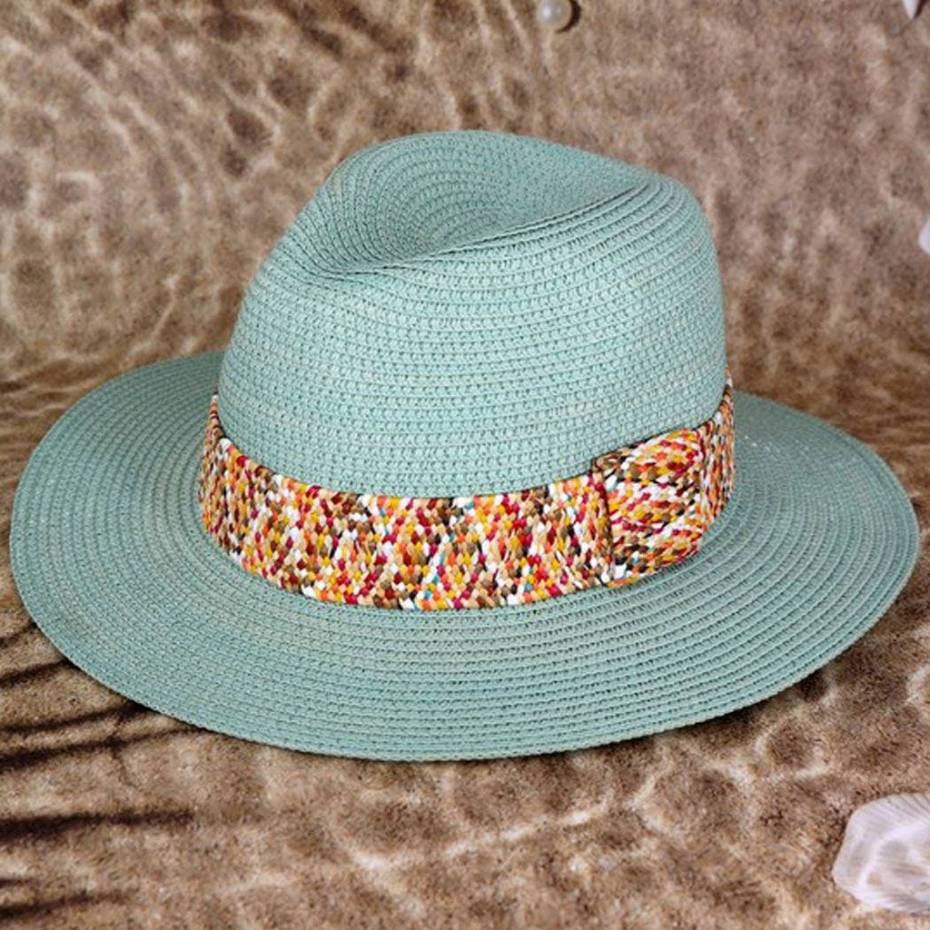 3AM BY H&D ACCESSORIES - MULTI COLOR STRAWBAND STRAW HAT