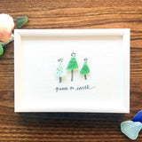 Sook & Hook - Christmas Trees Sea Glass Art