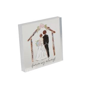 Acrylic Wedding Plaque