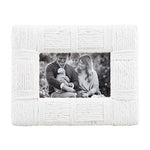 White woven frame