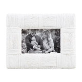 White woven frame