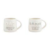 Dad chunky letter mugs
