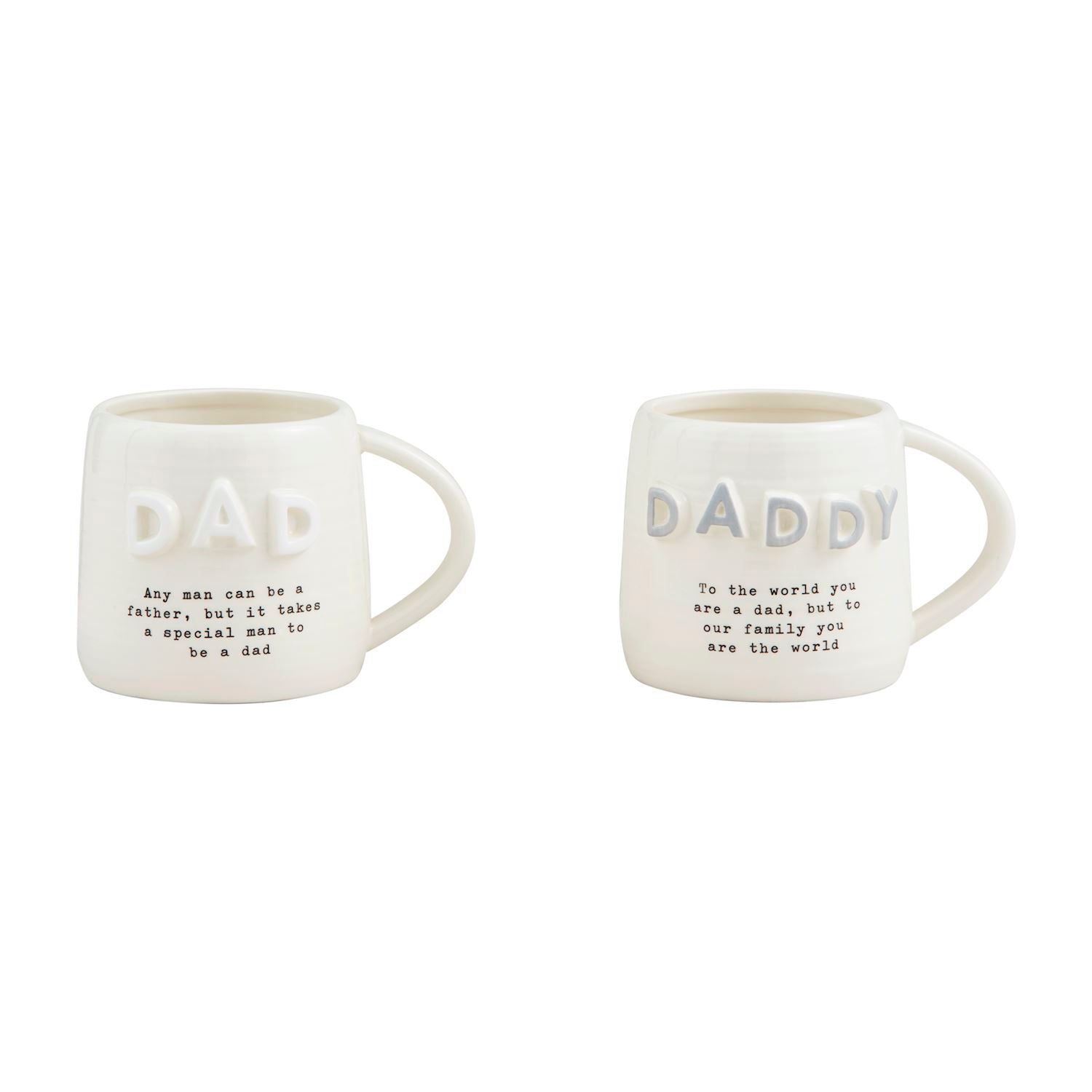 Dad chunky letter mugs