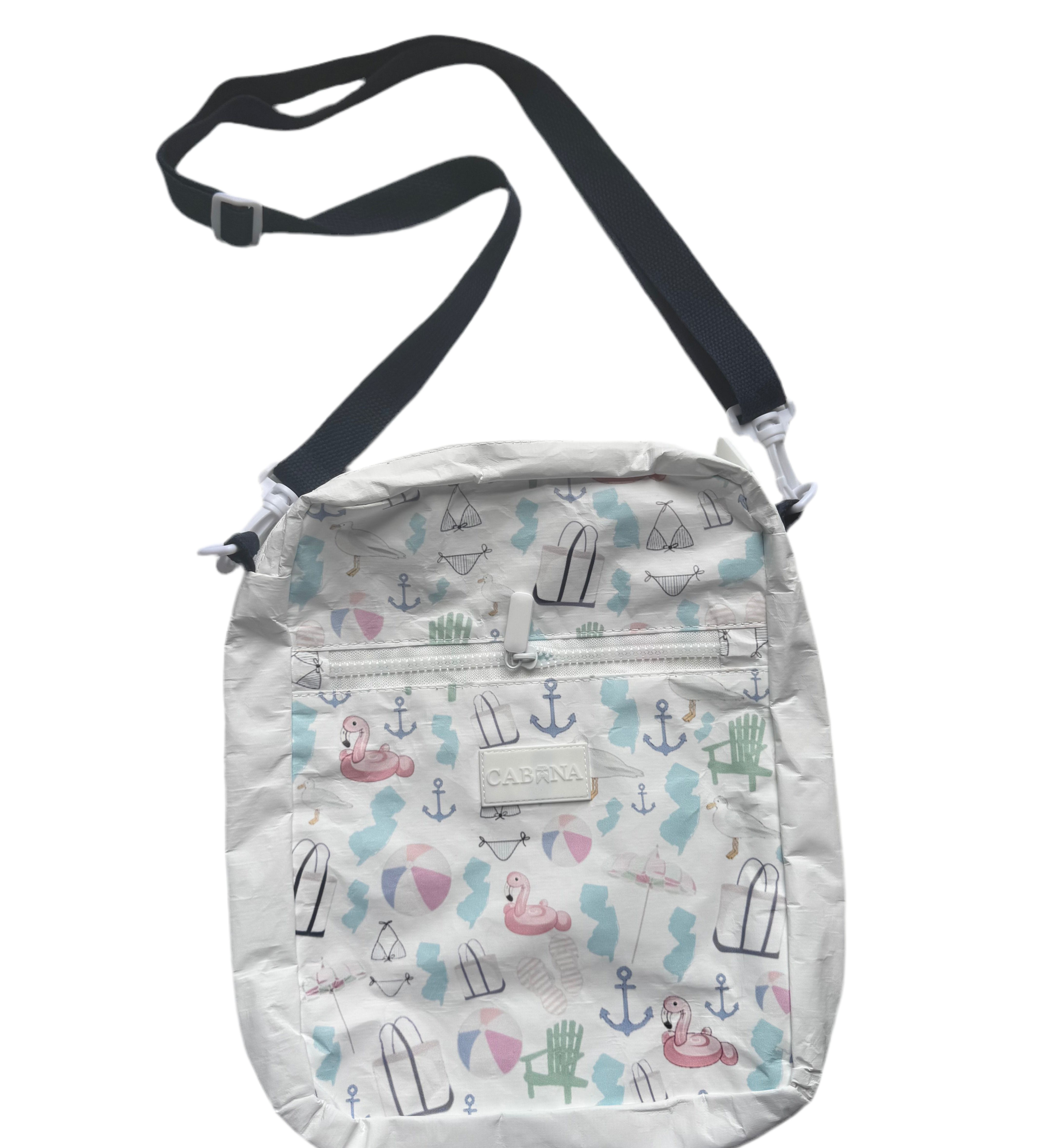Cabana 19 Tyvek printed crossbody