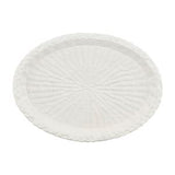 Woven stoneware platter