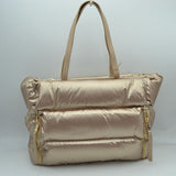 CP004 large side zipper puffer tote
