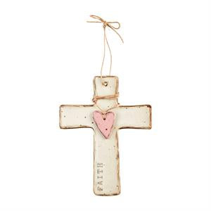 Love stoneware cross