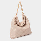 Padded Adjustable Metal Strap Shoulder Bag