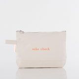 Classic makeup bag embroidered