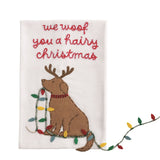 HAIRY XMAS PET DANGLE TOWEL