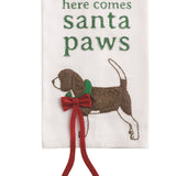SANTA XMAS PET DANGLE TOWEL