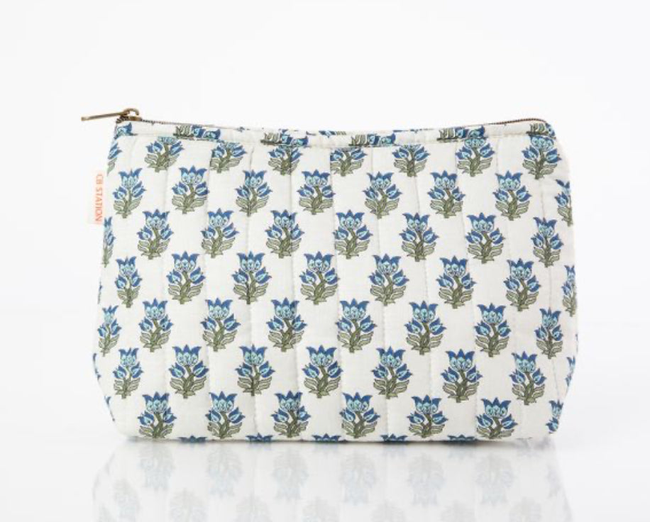 Block print clutch