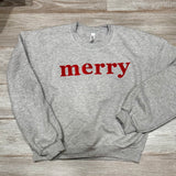 Merry cropped Crewneck sweatshirt