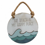 Happy place wave ornament