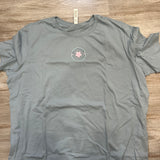 Jersey Girl Daisy Badge Tee – Dusty Blue