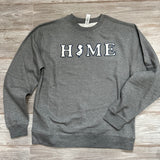 Home chenille w nj Crewneck sweatshirt- grey