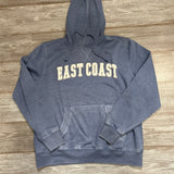 East Coast Hooded Chenille Sweatshirt - blue
