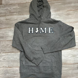Home chenille w nj hooded sweatshirt- grey