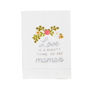 Mom embroidered hand towel