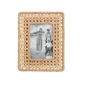 Woven cane frame