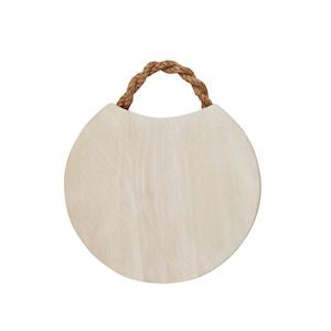 Bleached wood beaded handle board