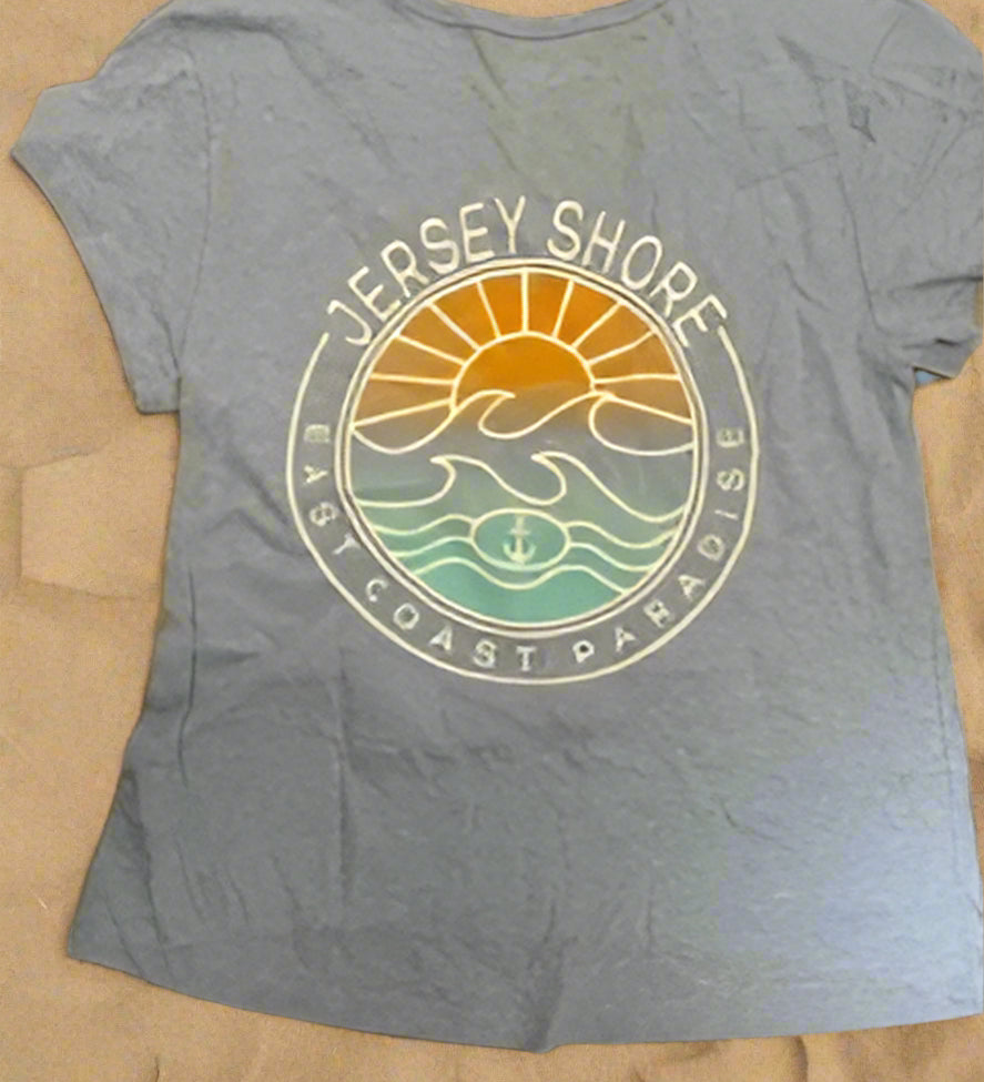 Ladies Jersey Shore East Coast Paradise Tee